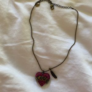 Betsey Johnson Love Necklace
